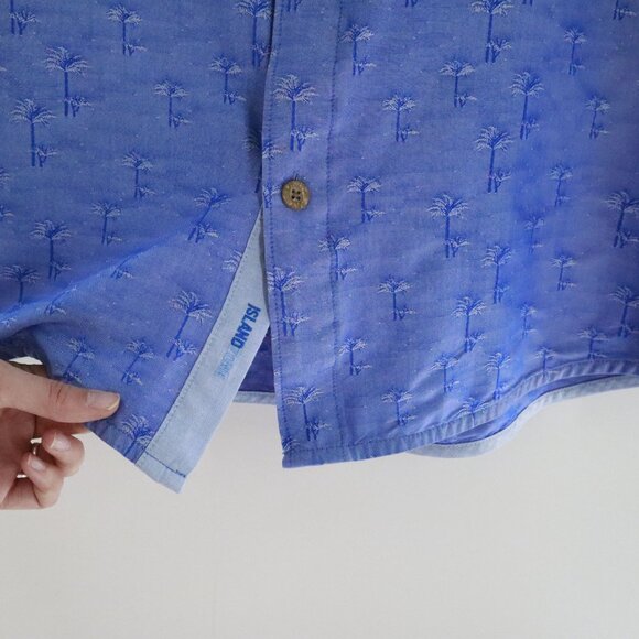 Tommy Bahama CoolMax Shirt Mens 3XL Blue Resort Costal Tropical Cruise Aloha - Picture 6 of 14